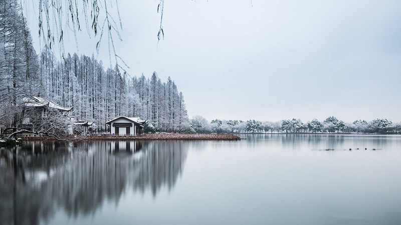 杭州西湖,湖光山色,断桥残雪