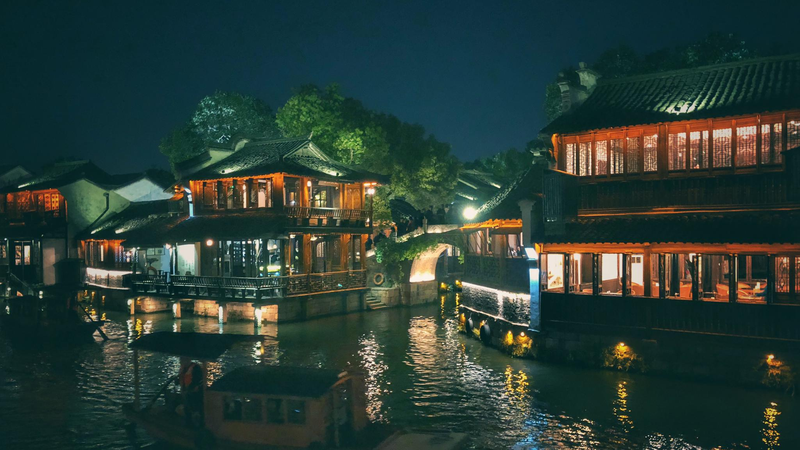 西栅夜景