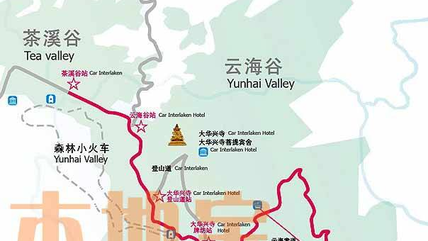 深圳一日游路线示意图