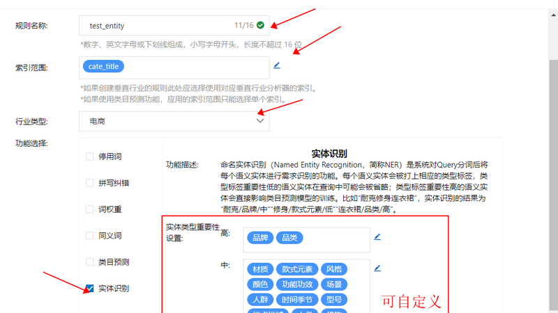 准确的搜索实体描述